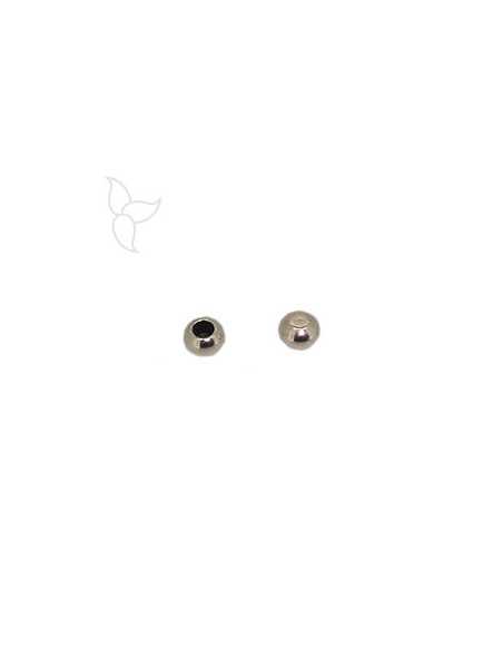 Petit embout boule cuir rond 3mm