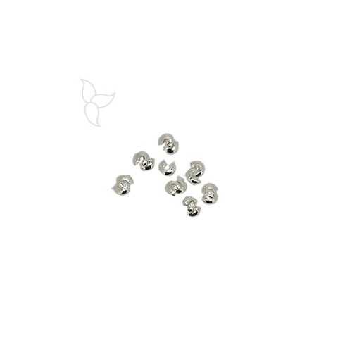 Perles a ecraser ouverte 2mm