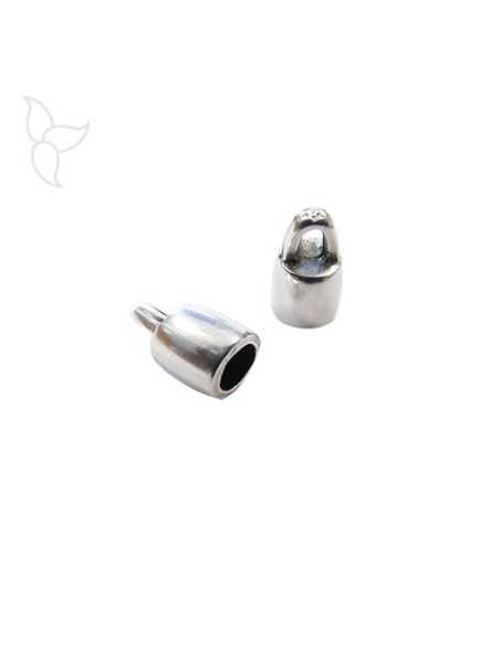 Embout cuir rond 4mm