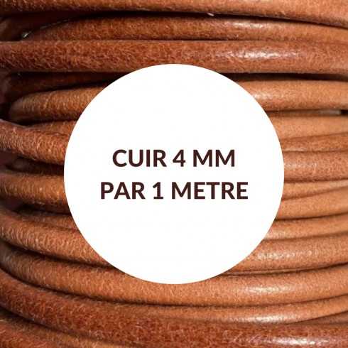 Cuir rond 4mm