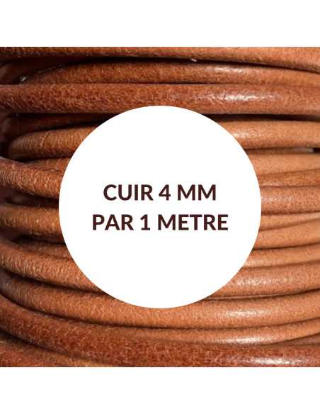 Cuir rond 4mm