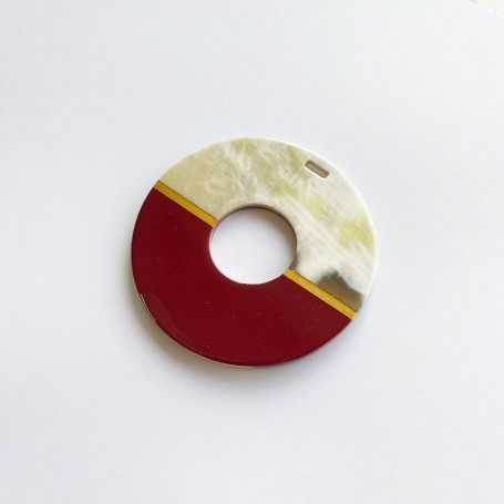 Fermoir mousqueton pivotant ovale couleur nickel 44.50 mm