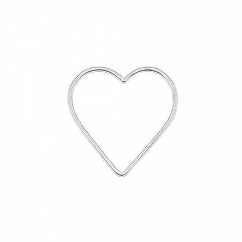 Pendentif coeur contour