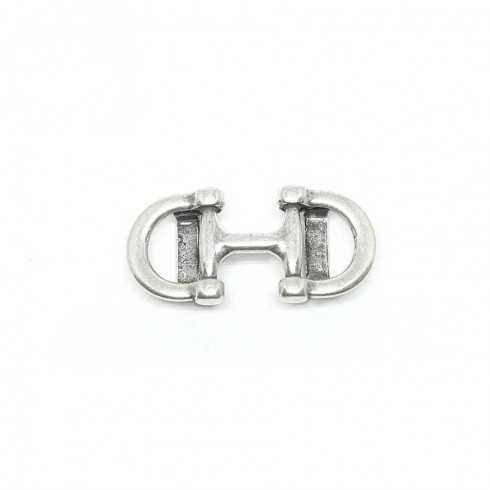 Passant double mors pour cuir plat 10mm.