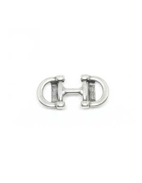 Passant double mors pour cuir plat 10mm.