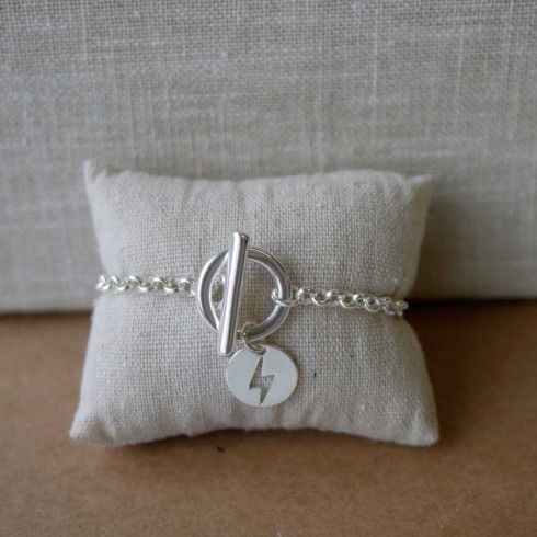 Bracelet toggle moyen éclair