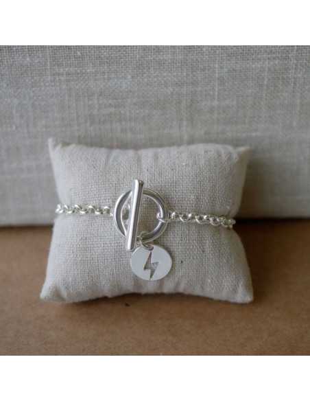 Bracelet toggle moyen éclair